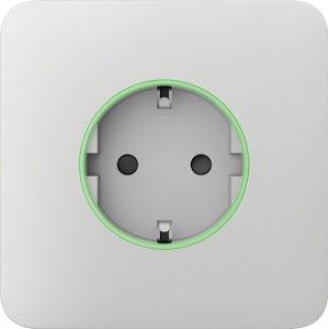 Vägguttag lock enkel vit