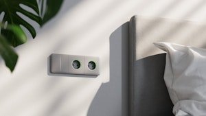 Vägguttag lock enkel vit
