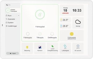 Manöverpanel Touch conexa vit