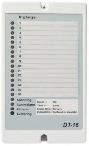 Driftlarmstablå DT-16 16-ingångar/utgångar
