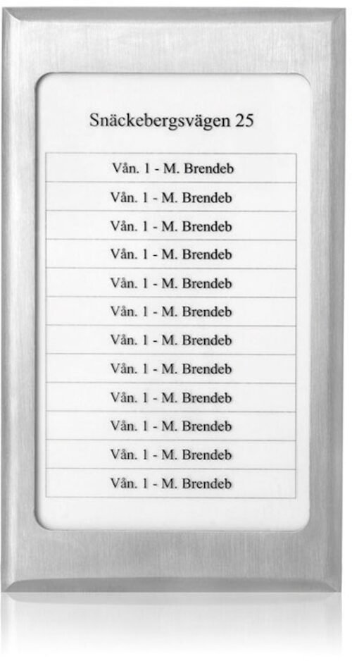 Namntavla Lista 1000
