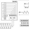AT KABELÖVERFÖRING RJ45 SPIRALKABEL 100CM KOMPLETT