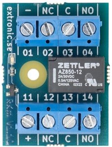 Reläkort RKm 12/24VDC självhäftande