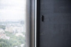 Glaskrossdetektor 9m trådlös svart
