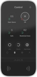 Manöverpanel Touch DESFire BLE trådlös vit